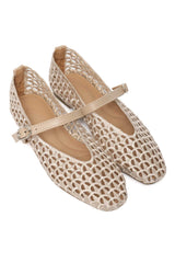 MESH TWIST FLAT-KHAKI