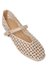 MESH TWIST FLAT-KHAKI