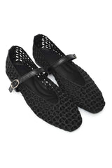 MESH TWIST FLAT-BLACK