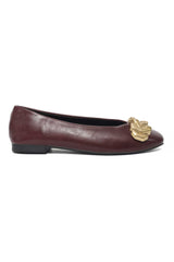 BOLD BALLERINA FLAT-BROWN