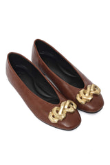 BOLD BALLERINA FLAT-CAMEL
