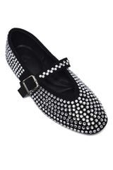 SOLENE DECORATED FLAT-BLACK