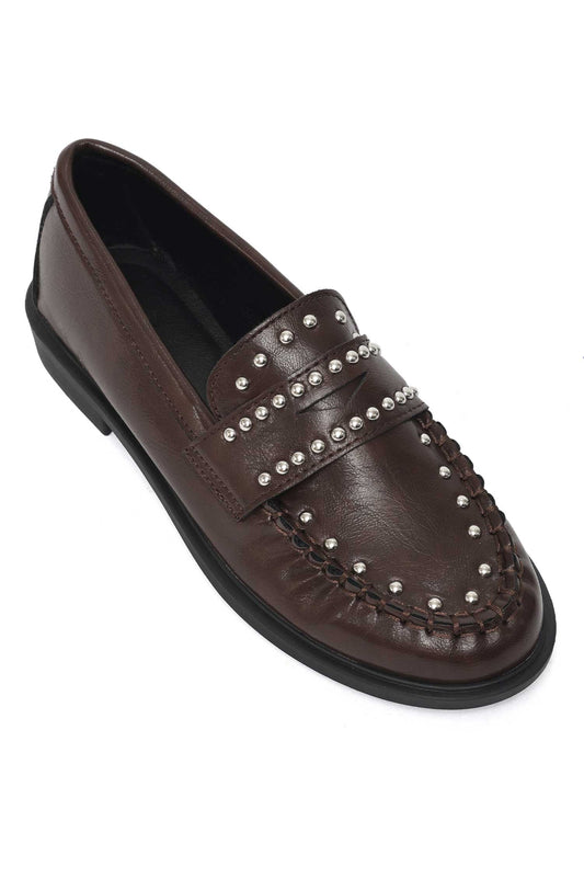 FORTUNE MULE LOAFER-BROWN