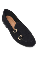 BELGRAVE SUEDE LOAFER-BLACK