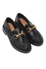 CLASSIC CHAIN LOAFER-BLACK