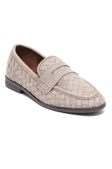 TUSCANY WOVEN PENNY LOAFER-KHAKI