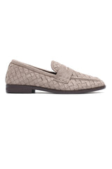 TUSCANY WOVEN PENNY LOAFER-KHAKI