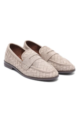 TUSCANY WOVEN PENNY LOAFER-KHAKI