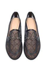VENICE CRYSTAL MESH LOAFER-BLACK