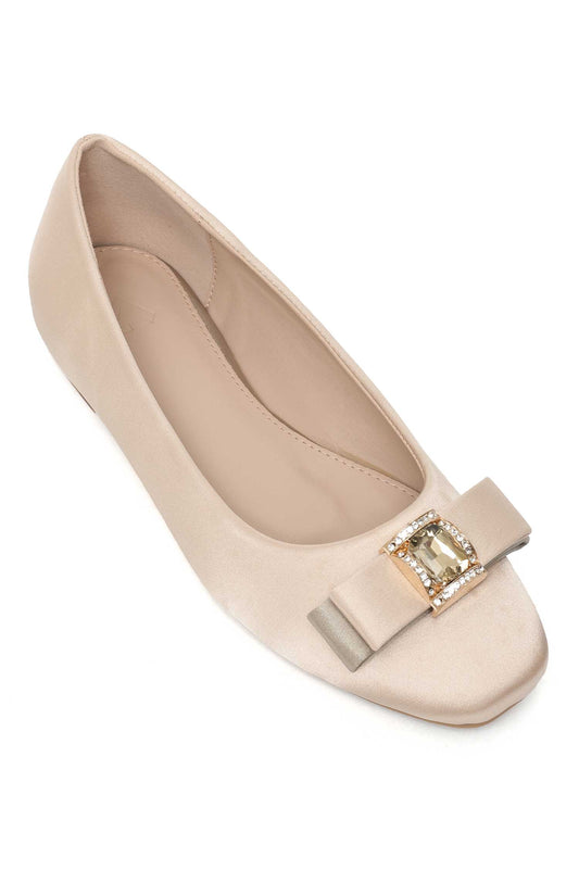 CLASSIC RIBBON FLAT-BEIGE