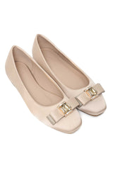 CLASSIC RIBBON FLAT-BEIGE