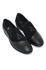 NOIR TASSÉ LOAFER – SUEDE LEATHER FUSION-BLACK