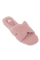 CLOUDWALK FUR SLIDE-PINK