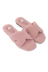 CLOUDWALK FUR SLIDE-PINK