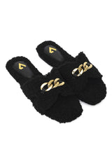 COCOON CHAIN SLIDE-BLACK