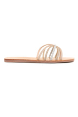 SLEEK STRIDE SLIDES-CHAMPAGNE