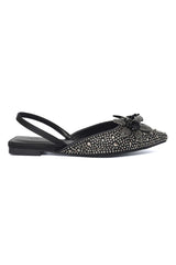 FESTIVE DELICATE SLINGBACK-BLACK