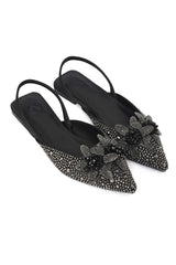 FESTIVE DELICATE SLINGBACK-BLACK