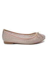 ELARA SPARKLE BALLET FLAT-BEIGE