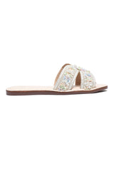 ORNAMENTAL FLAT SLIDE-BEIGE