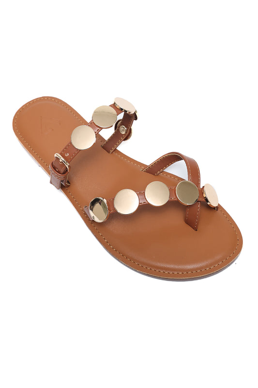CASUAL ELEGANT SLIDE-CAMEL