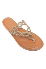 MODERN HALO STRAP SLIDE-GOLD