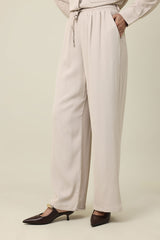 EVERLINE TIED CO-ORD SET-BEIGE