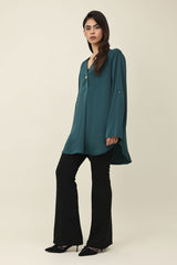 GRACE FLOW SHIRT-GREEN