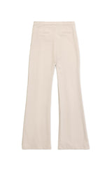 SEAM FLARED TROUSER-BEIGE