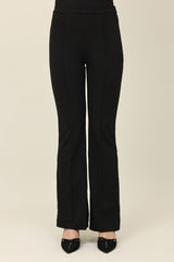 SEAM FLARED TROUSER-BLACK