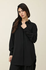 EASELINE FLUID CO-ORD SET-BLACK