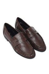 SIGNATURE FOLD LOAFER-COFFEE