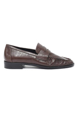 SIGNATURE FOLD LOAFER-COFFEE