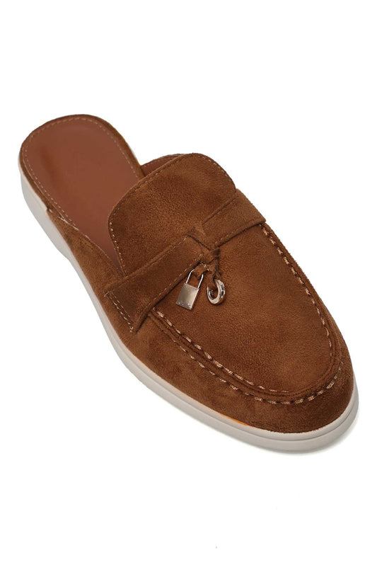 ELARA URBAN MULE LOAFER-CAMEL