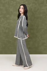 VERSALAYER CASUAL CO-ORD SET-BEIGE/GREY