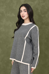 VERSALAYER CASUAL CO-ORD SET-BEIGE/GREY