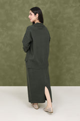 SOFT HEAVEN CO-ORD SET-DK/GREEN