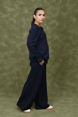 RELAX SCULPTED CO-ORD SET-BLUE