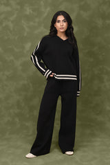 IDEAL LOUNGEWEAR CO-ORD SET-BLACK