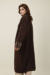 ORNATE EASE SWEATER-COFFEE