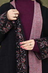 ORNATE EASE SWEATER-BLACK