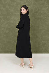 NIGHT VERSE LONG SWEATER-BLACK