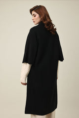 DIVINE CLOUD LONG SWEATER-BLACK