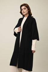 DIVINE CLOUD LONG SWEATER-BLACK