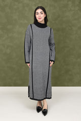 MODESTY LONG SWEATER-BLACK