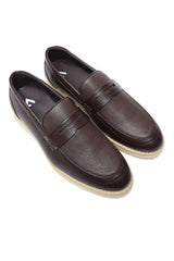 ROYAL MOC TOE LOAFERS-COFFEE