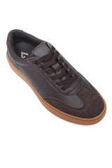 URBAN STYLE LACE-UP SNEAKER-COFFEE