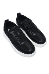 NOVA LACE SNEAKER-BLACK