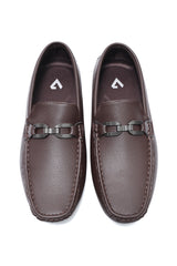AMALFI CHAIN LINK DRIVING MOCCASIN-COFFEE