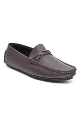 PORTOFINO BRAIDED DRIVING MOCCASIN-COFFEE